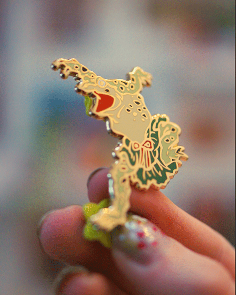 Prancing Frog – Animal Circus Enamel Pin
