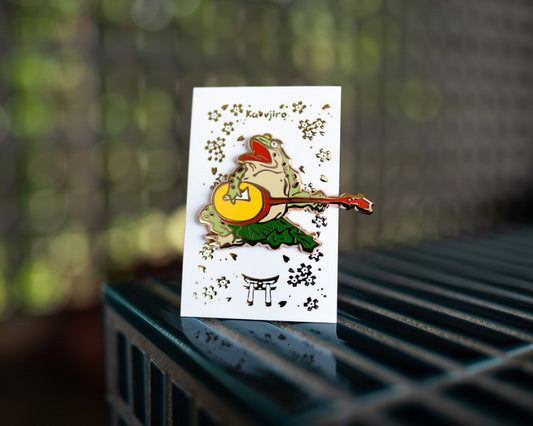 Singing Frog – Animal Circus Enamel Pin