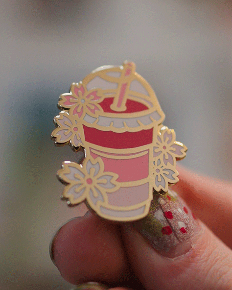 Sakura – Boba Bliss Enamel Pin