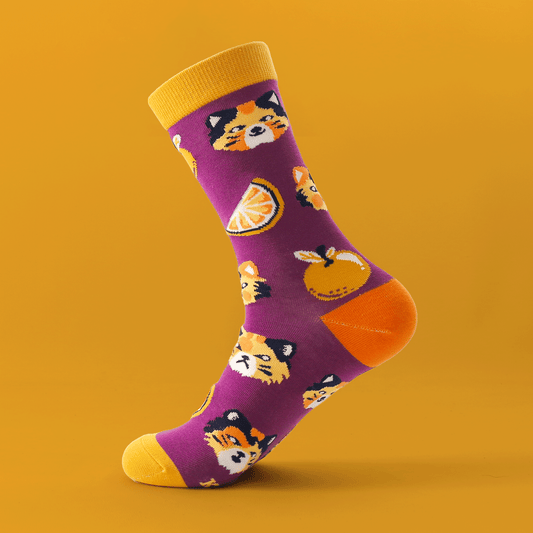 Citrus Cats – Art Socks