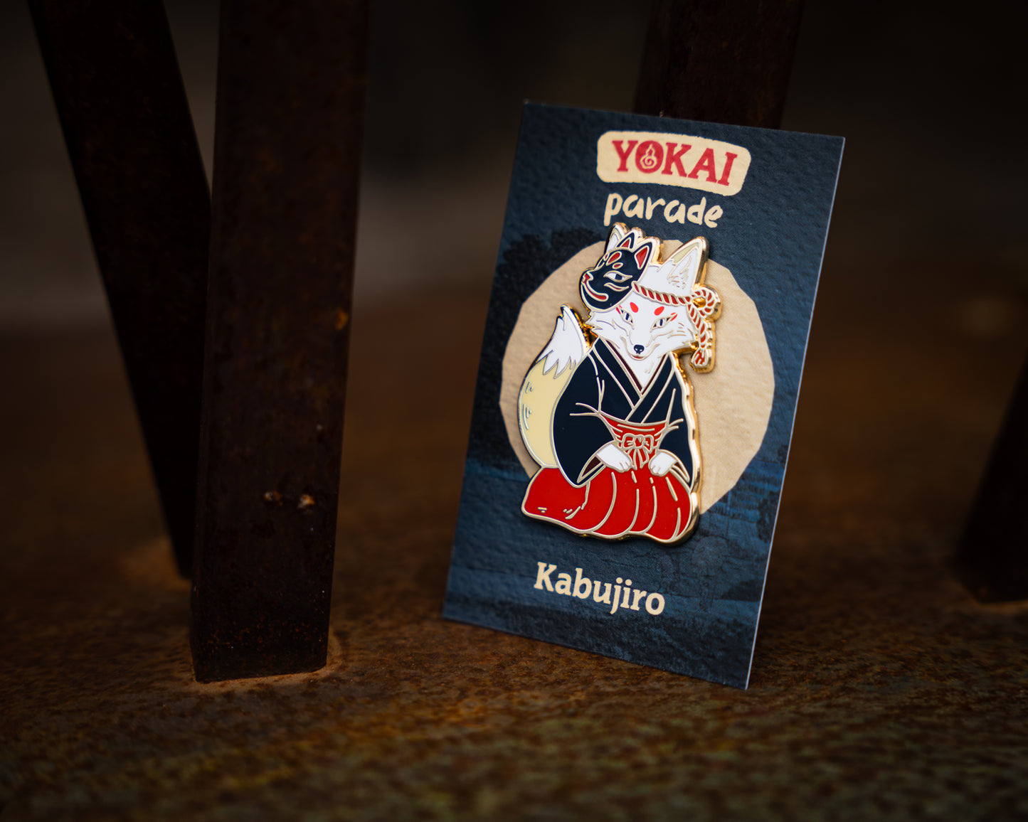 Kitsune – Yokai Parade Enamel Pin
