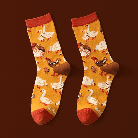 Chicken & Geese – Art Socks