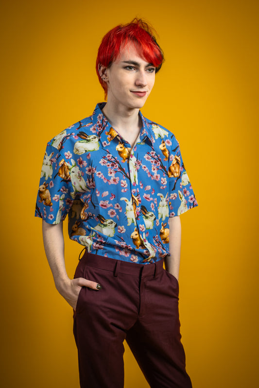 Sakura Bunnies – Button-Up Shirt
