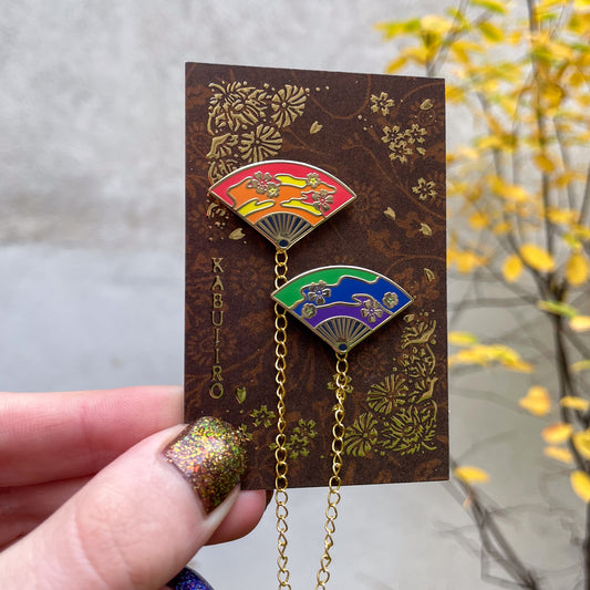 LGBT Pride Fans – Collar Pin Set