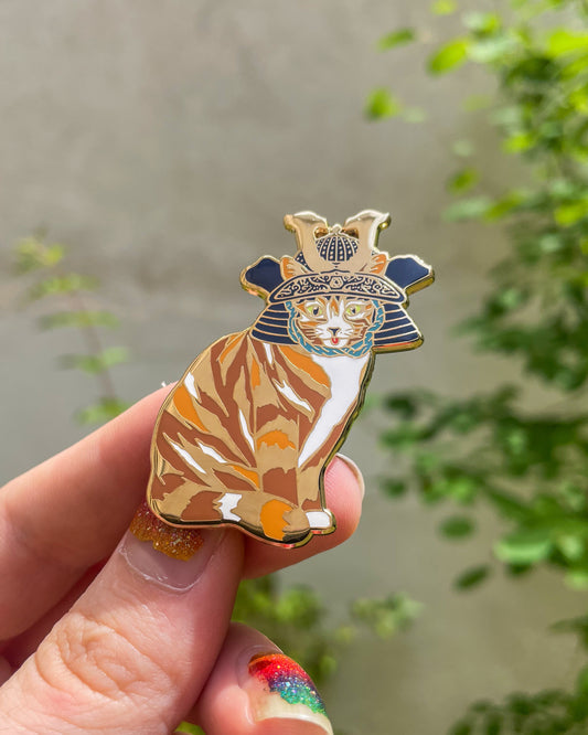 Samurai Cat Enamel Pin