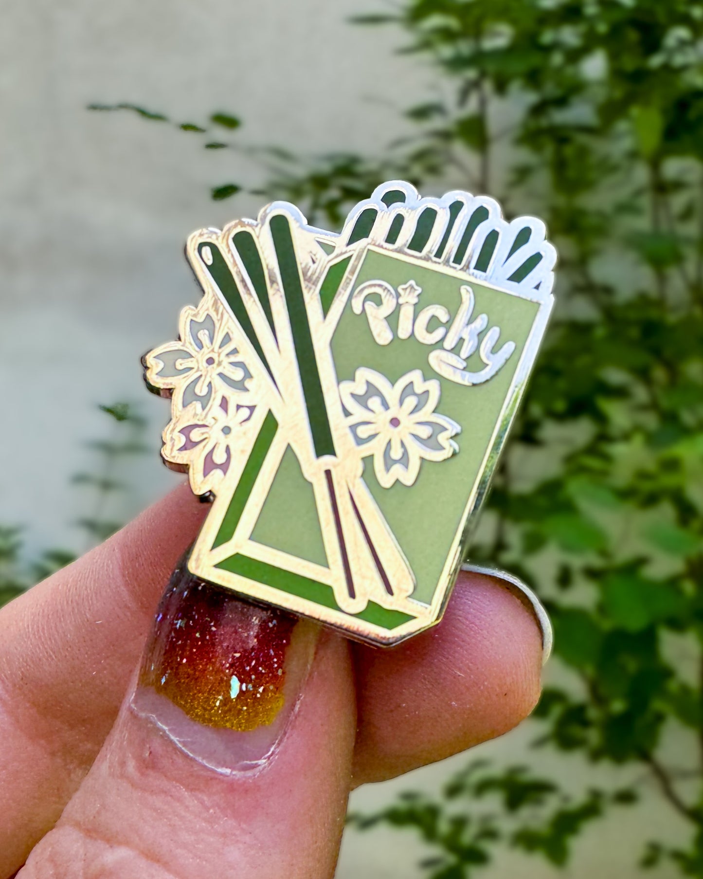 Picky Chocolate Snacks – Matcha Dessert Enamel Pin