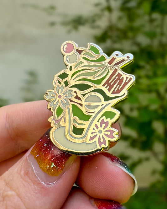 Ice Cream Sundae – Matcha Dessert Enamel Pin