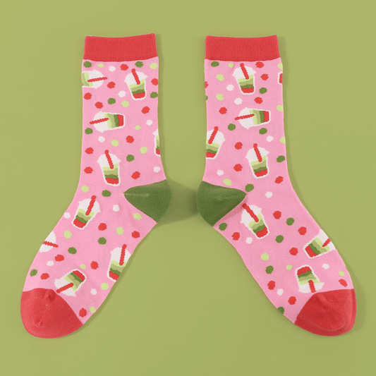 Strawberry Matcha – Art Socks