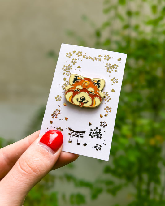 Red Panda Enamel Pin
