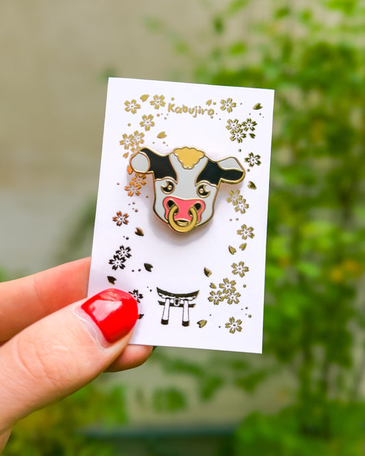 Cow Enamel Pin