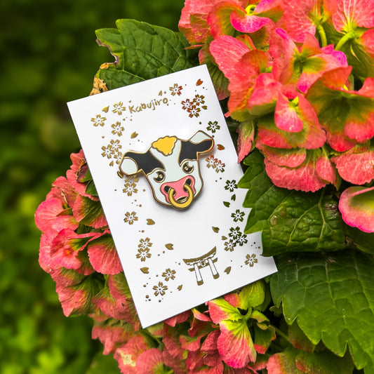Cow Enamel Pin