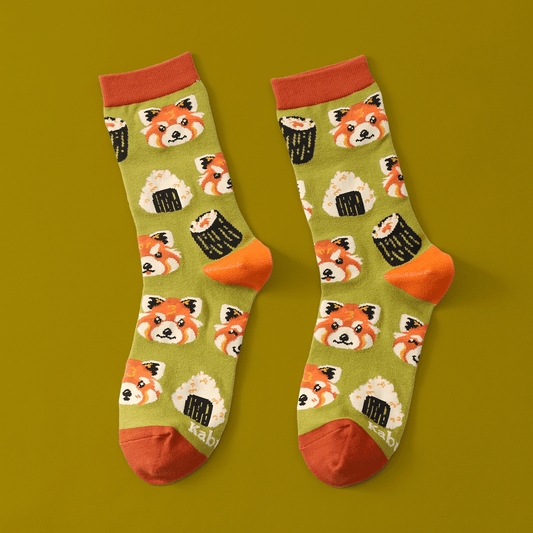 Sushi Red Pandas – Art Socks