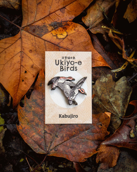 Wild Ducks – Ukiyo-e Bird Enamel Pin