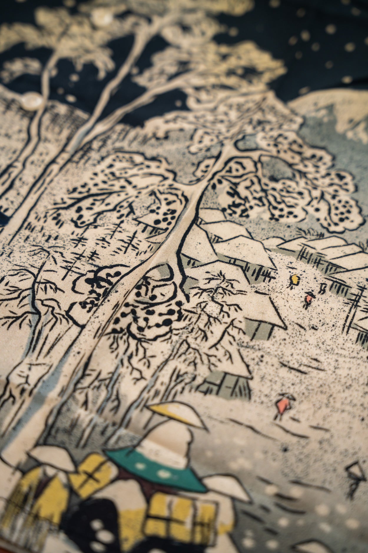 Winter Ukiyo-e – Button-Up Shirt