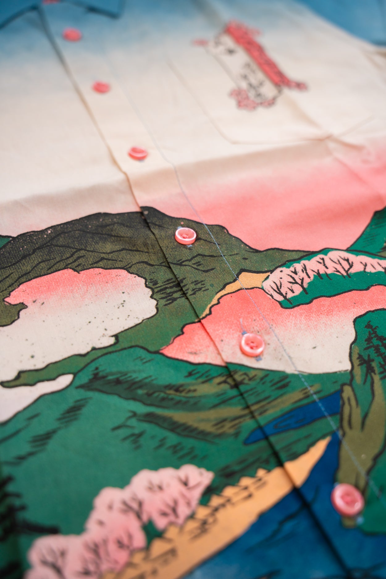 Spring Ukiyo-e – Button-Up Shirt