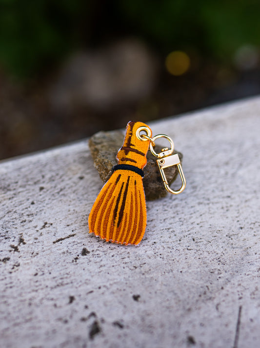 Matcha Whisk – Embroidered Keychain Charm