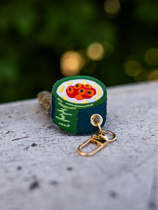 Maki Roll (small) – Embroidered Keychain Charm