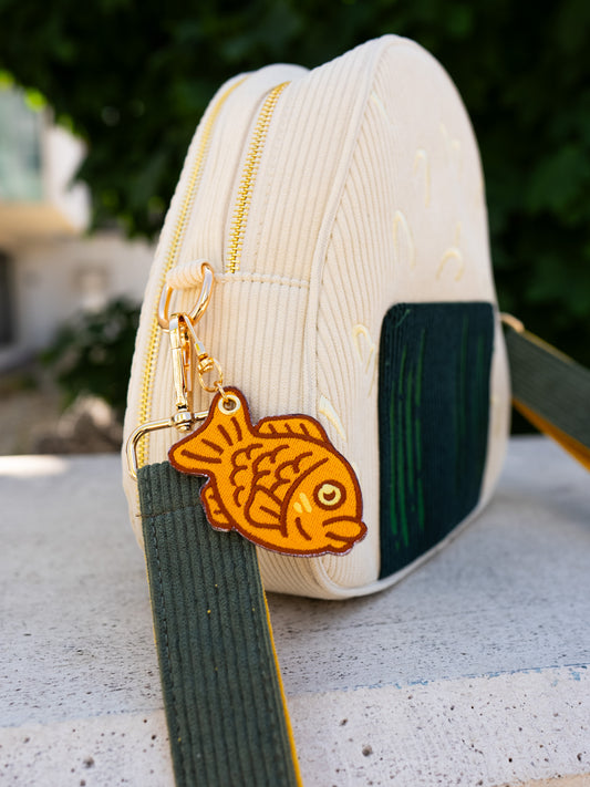 Taiyaki Fish – Embroidered Keychain Charm