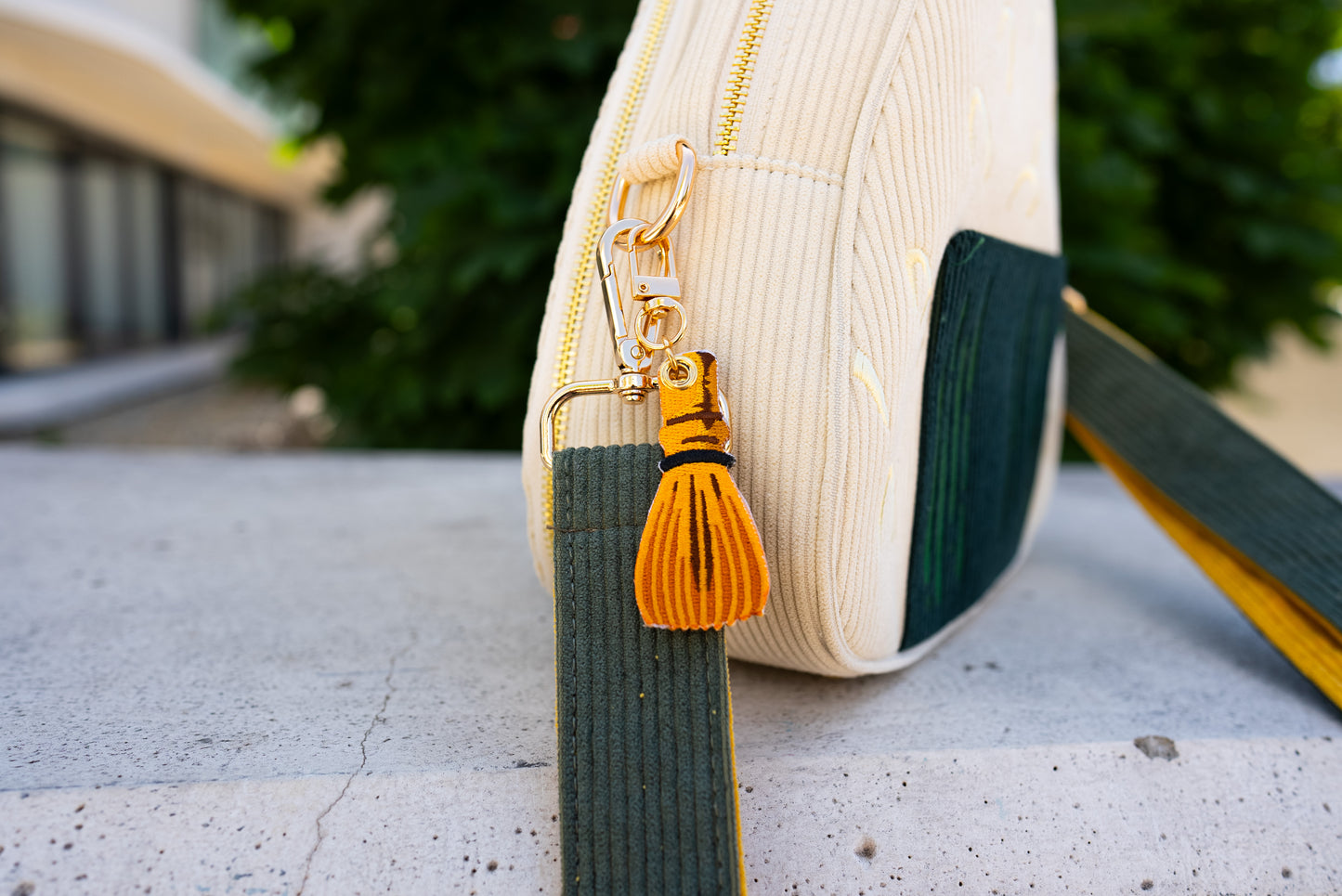 Matcha Bowl and Whisk – Embroidered Keychain Charm Set