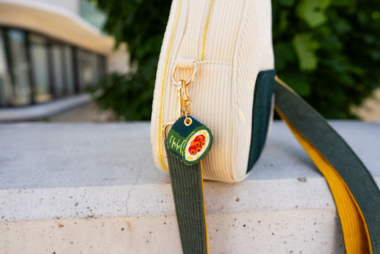 Maki Roll (small) – Embroidered Keychain Charm