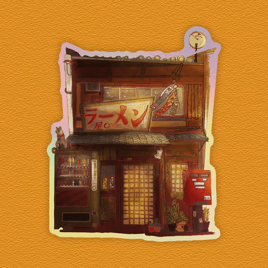 Ramen Store – Jumbo Holographic Sticker