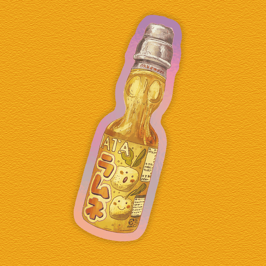 Ramune Drink – Holographic Sticker