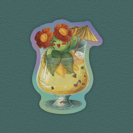 Poké Snack Drink – Holographic Sticker