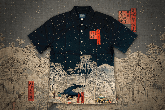 Winter Ukiyo-e – Button-Up Shirt