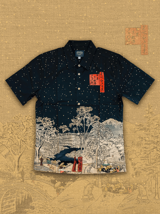 Winter Ukiyo-e – Button-Up Shirt