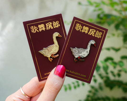 Ukiyo-e Goose Enamel Pin