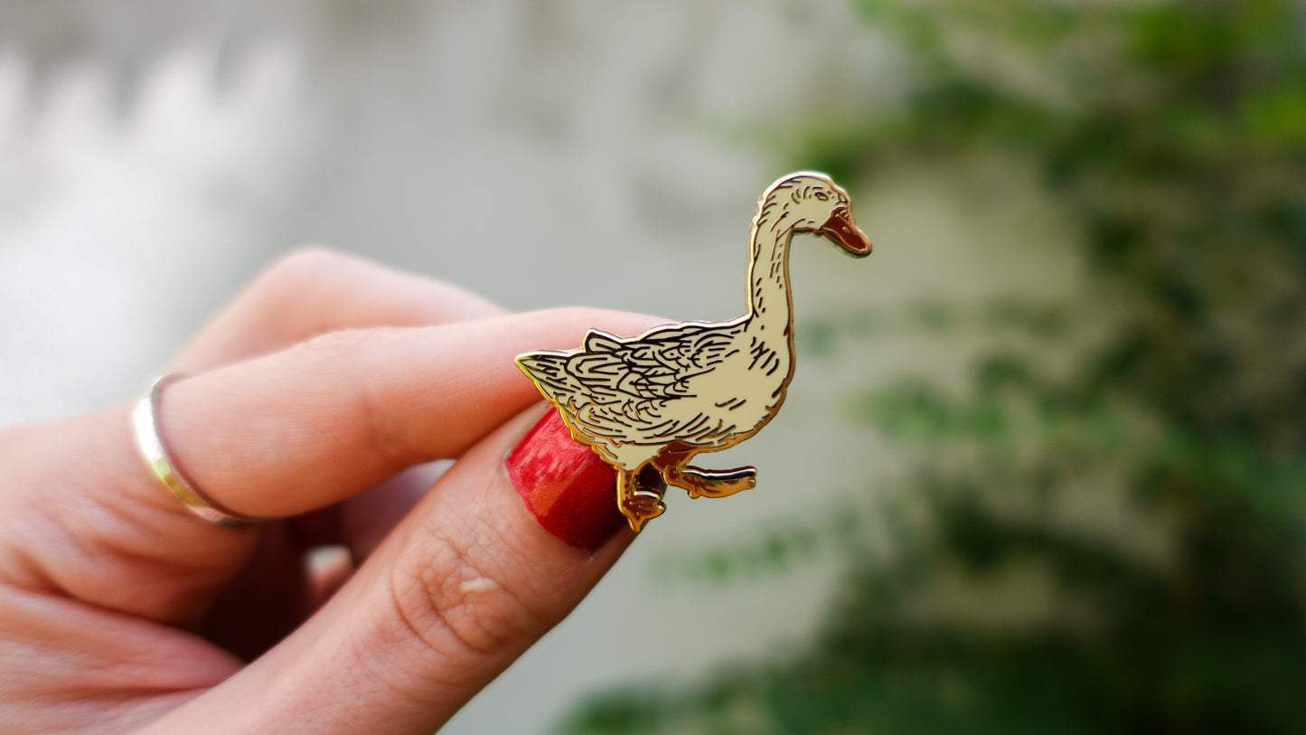 Ukiyo-e Goose Enamel Pin