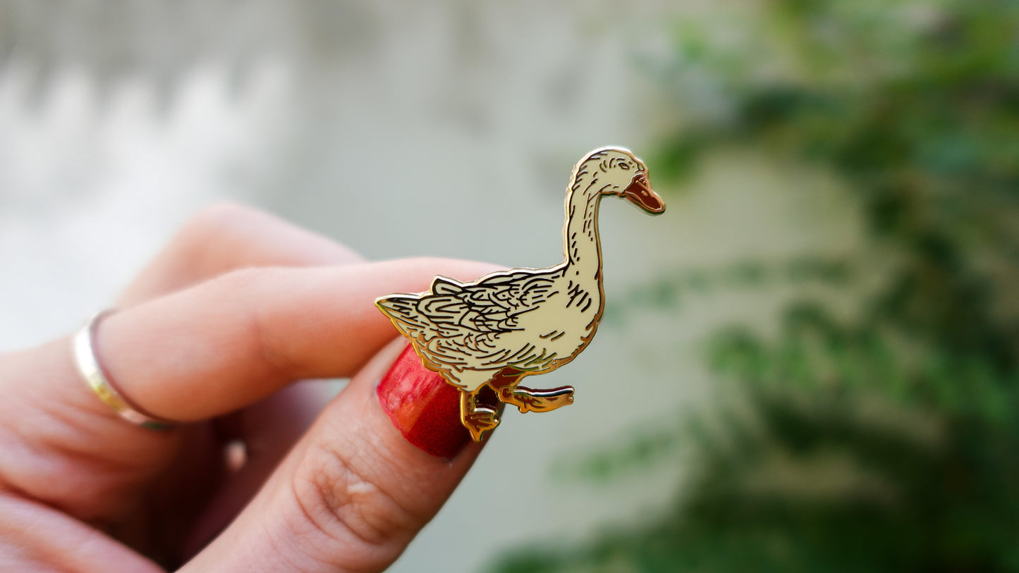 Ukiyo-e Goose Enamel Pin