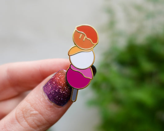 Pride Dango Enamel Pin – Lesbian