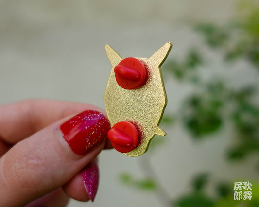 Japanese Oni Mask Enamel Pin