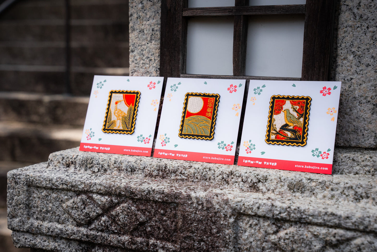 Hanafuda Stamps – Iron-On Patch Set