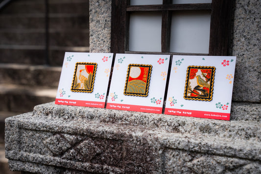 Hanafuda Stamps – Iron-On Patch Set