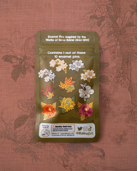 Ukiyo-e Flowers – Enamel Pin Blind Bag