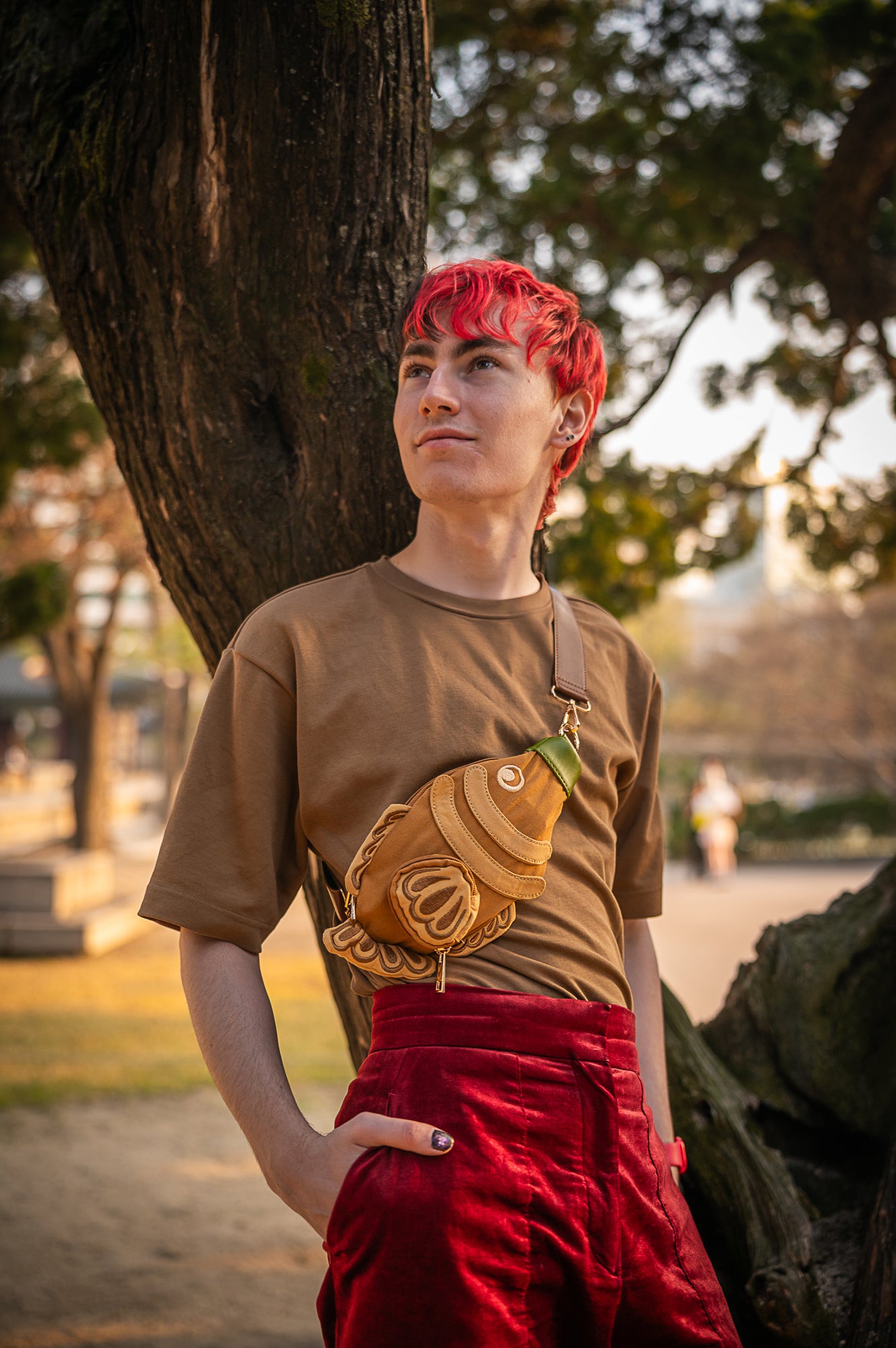 Matcha Taiyaki Fish Crossbody Bag