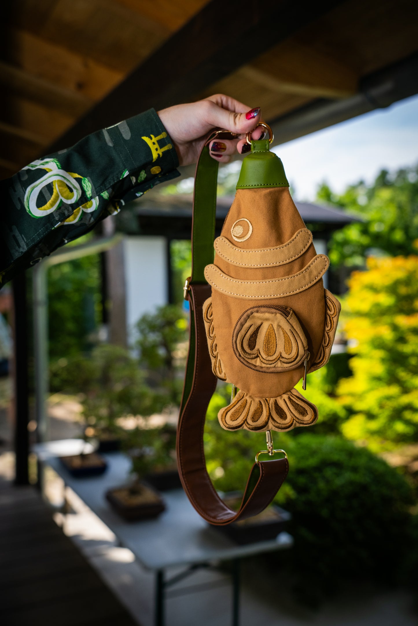 Matcha Taiyaki Fish Crossbody Bag
