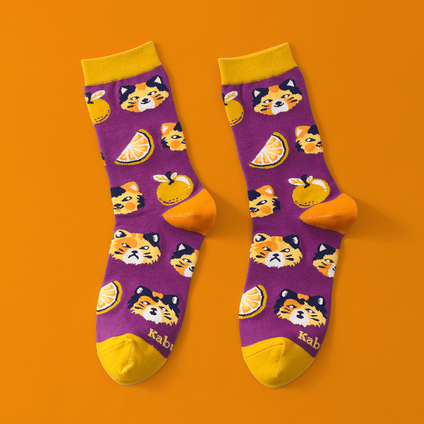Citrus Cats – Art Socks