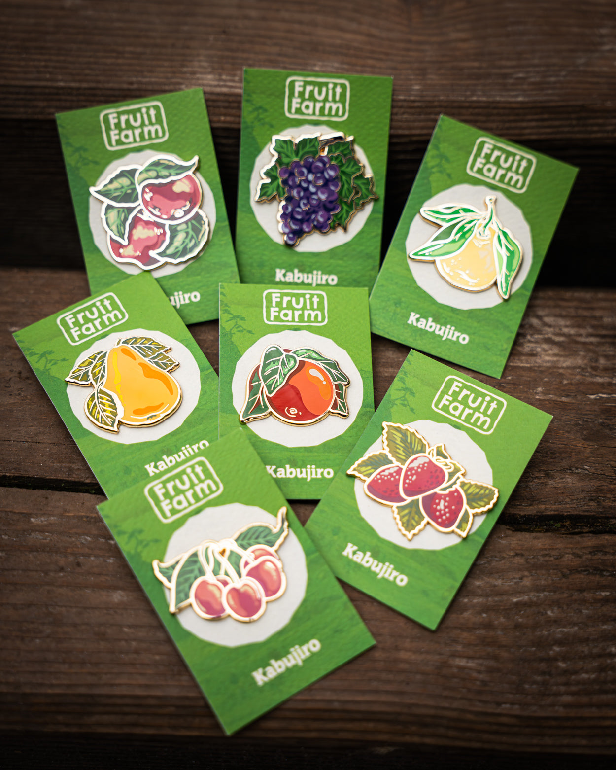 Fruit Farm Enamel Pin Set