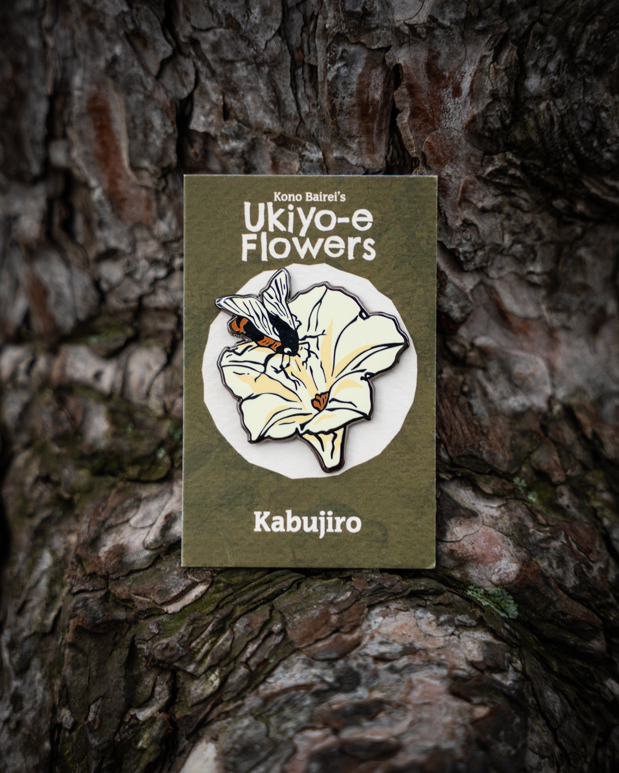 Pollinator – Ukiyo-e Flower Enamel Pin