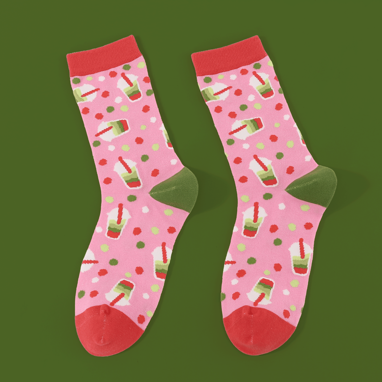 Strawberry Matcha – Art Socks