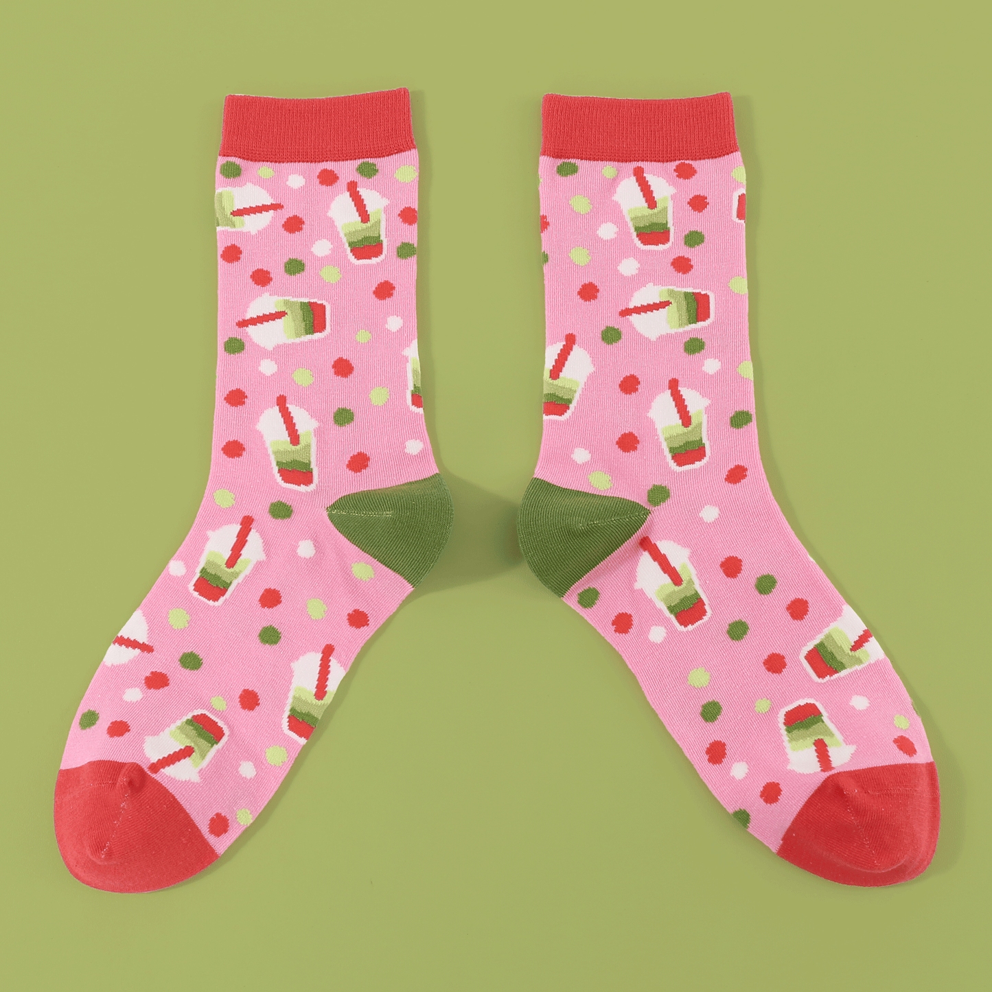Strawberry Matcha – Art Socks