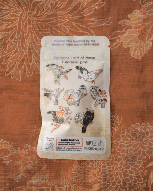 Ukiyo-e Birds [vol. 1] – Enamel Pin Blind Bag