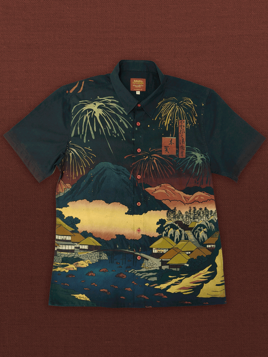 Summer Ukiyo-e – Button-Up Shirt