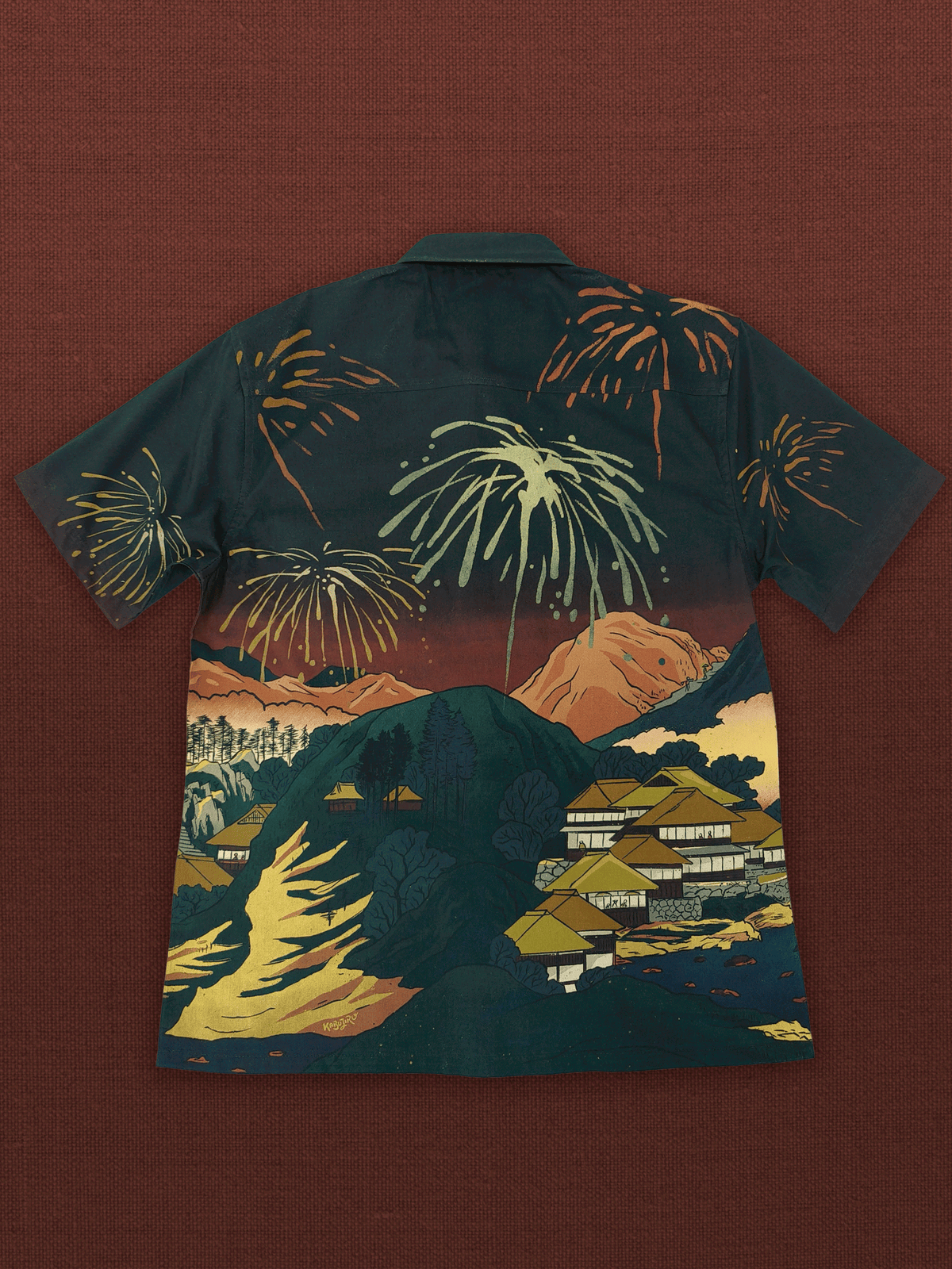 Summer Ukiyo-e – Button-Up Shirt