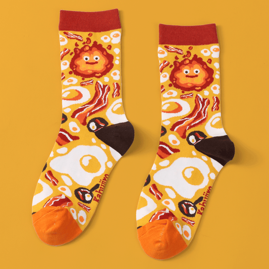Breakfast Fire – Cotton Socks