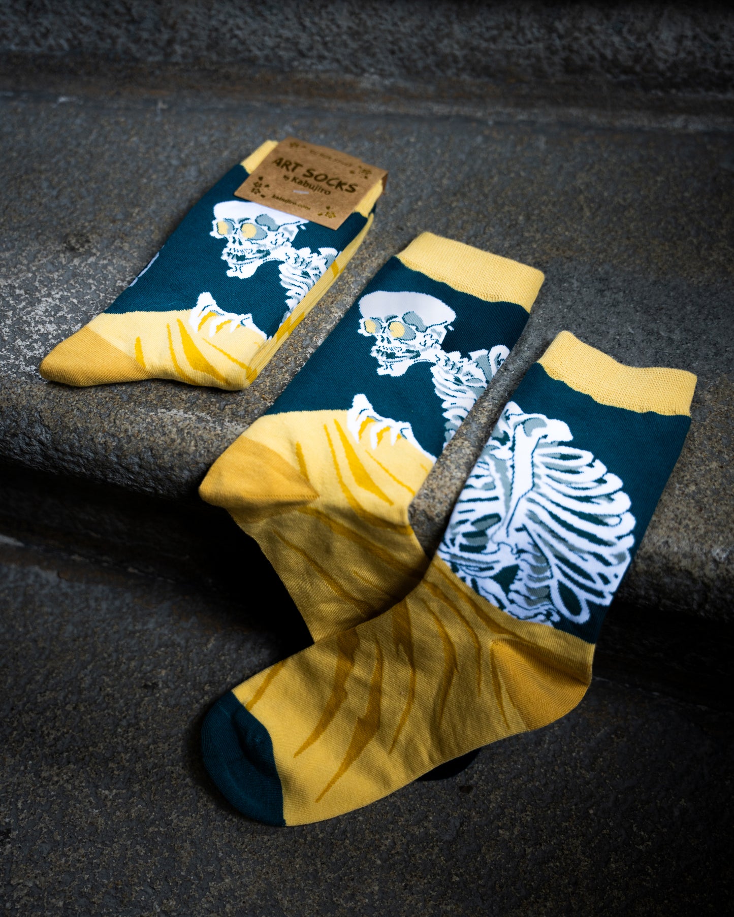 Ukiyo-e Skeleton – Art Socks