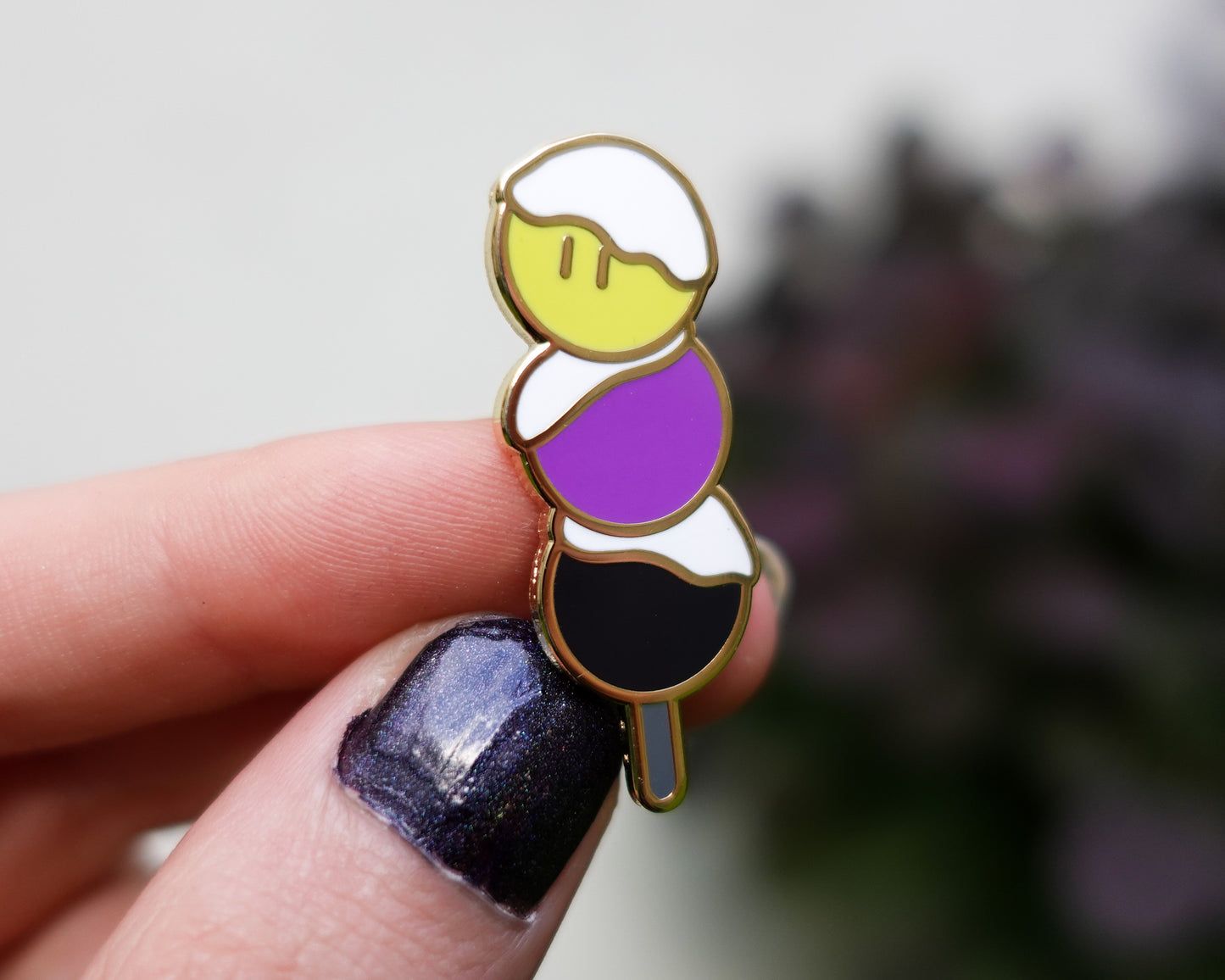 Pride Dango Enamel Pin – Non-Binary